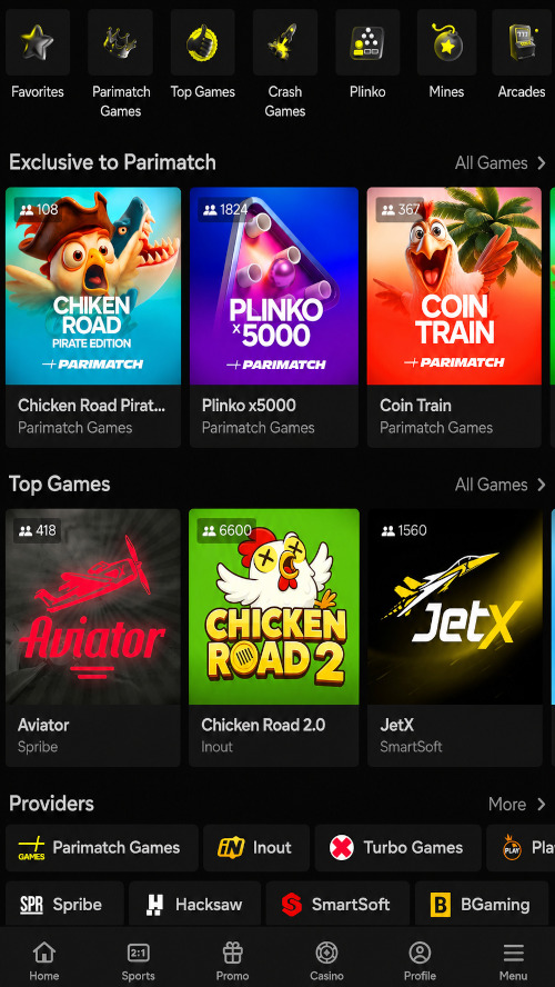 Mobile site version and app interface