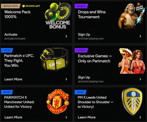Information about the welcome bonus for new users registering on the site
